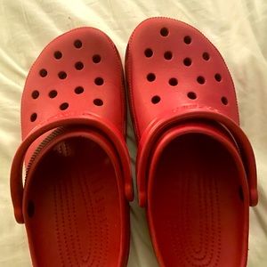Red crocs